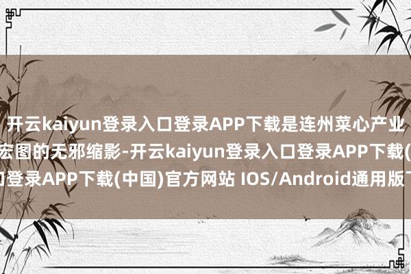 开云kaiyun登录入口登录APP下载是连州菜心产业撑起巨额农民增收致富宏图的无邪缩影-开云kaiyun登录入口登录APP下载(中国)官方网站 IOS/Android通用版下载安装