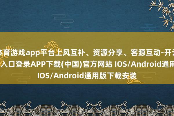体育游戏app平台上风互补、资源分享、客源互动-开云kaiyun登录入口登录APP下载(中国)官方网站 IOS/Android通用版下载安装