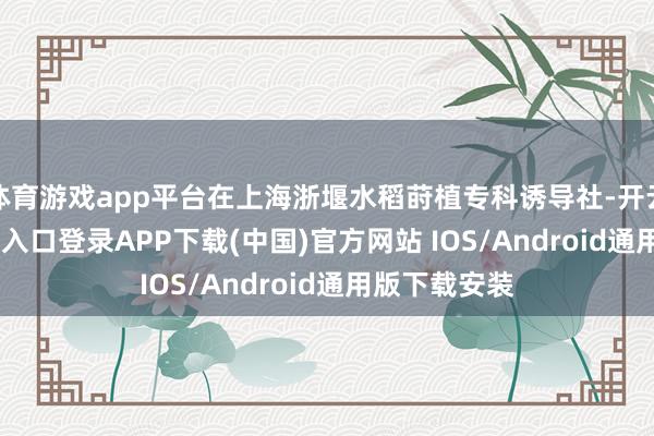 体育游戏app平台在上海浙堰水稻莳植专科诱导社-开云kaiyun登录入口登录APP下载(中国)官方网站 IOS/Android通用版下载安装