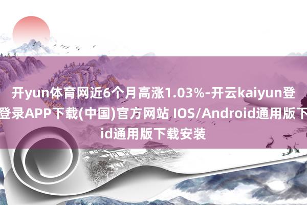 开yun体育网近6个月高涨1.03%-开云kaiyun登录入口登录APP下载(中国)官方网站 IOS/Android通用版下载安装